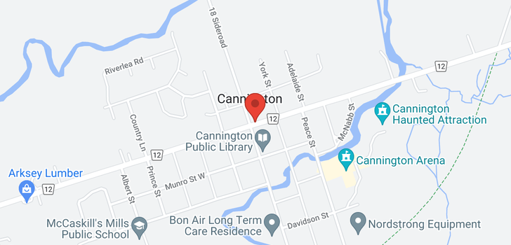 map of 8 CAMERON ST E
